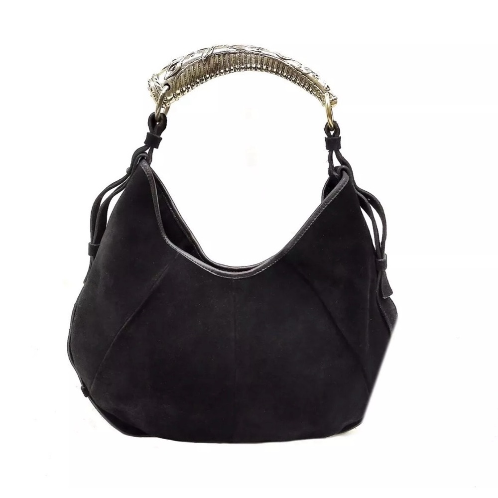 Yves Saint Laurent Black Suede Mombasa